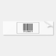 Barcode-Schlagzeuger Auto Sticker