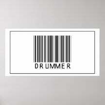 Barcode-Schlagzeuger Plakatdruck
