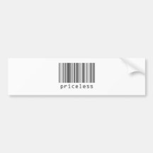 Barcode - unbezahlbar autoaufkleber