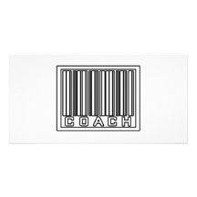Barcode-Zug Foto Karten Vorlage