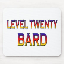 Barde des Niveau-zwanzig Mousepad