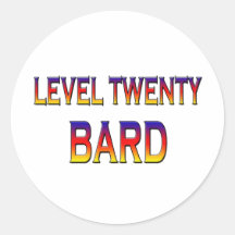 Barde des Niveau-zwanzig Sticker