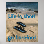 Barfüßiginspirationsplakat