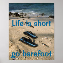 Barfüßiginspirationsplakat