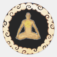 BargasArtworks "Yoga-Landstreicher-" Aufkleber