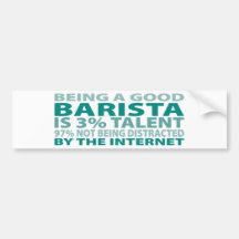 Barista 3% Talent Auto Sticker
