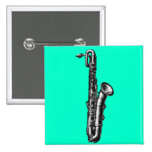 Bariton-Saxophon Anstecknadelbutton