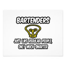 Barkeeper… wie die regelmäßigen Leute, nur intelli Personalisierte Ankündigung