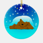 Bärn-Verzierung SchlafensSnowy Weihnachtsornament