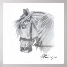 Barockes Pferd Poster