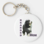 Bärtige Collie-Mamma 4 - Keychain Schlüsselband