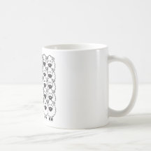 Bärtiger Collie in den Schafen Kaffeetasse