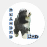 Bärtiger Collie-Vati 4 - Aufkleber