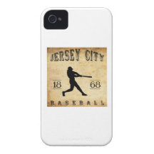 Baseball 1868 Jersey City New-Jersey iPhone 4 Case-Mate Hülle