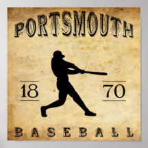 Baseball 1870 Portsmouth Ohio Plakatdruck