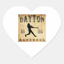 Baseball 1884 Daytons Ohio Sticker