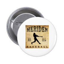 Baseball 1884 Meridens Connecticut Button