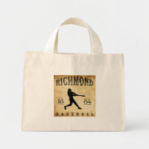 Baseball 1884 Richmonds Virginia Einkaufstasche