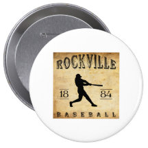 Baseball 1884 Rockvilles Connecticut Anstecknadel