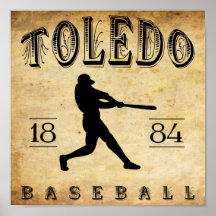 Baseball 1884 Toledos Ohio Plakatdrucke