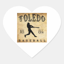 Baseball 1884 Toledos Ohio Sticker