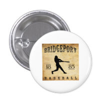 Baseball 1885 Bridgeports Connecticut Anstecknadelbutton
