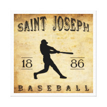 Baseball 1886 St Joseph Missouri Gespannter Galeriedruck