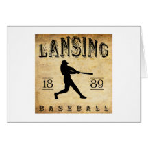 Baseball 1889 Lansings Michigan Karten