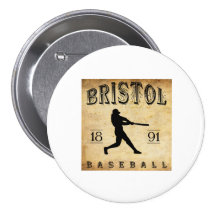 Baseball 1891 Bristols Connecticut Anstecknadelbutton