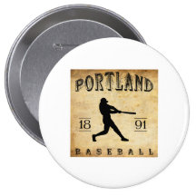 Baseball 1891 Portlands Connecticut Anstecknadelbutton