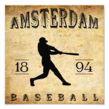 Baseball 1894 Amsterdams New York Fotodruck