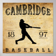 Baseball 1897 Cambridges Ohio Posterdrucke