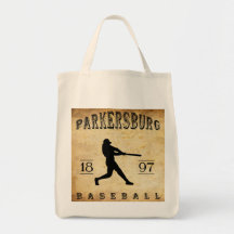 Baseball 1897 Parkersburg West Virginia Einkaufstasche