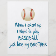 Baseball-Bruder Bedruckte Flyer