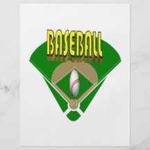Baseball-Diamant Flyerdruck