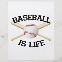 Baseball ist Leben Bedruckte Flyer