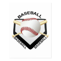 BASEBALL-LOGO POSTKARTEN