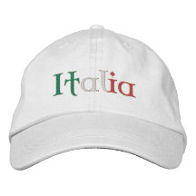 Baseball-Mütze der Damen Italien für Calcio Fächer Bestickte Baseballkappe