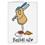 Baseball-Nuss 3 Grußkarte