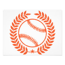 Baseball-Ölzweig und Stern einladungen
