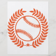 Baseball-Ölzweig und Stern Individuelle Flyer