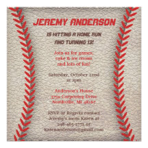 Baseball-Party Einladungen