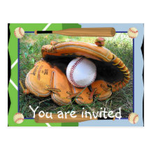 Baseball sind Sie eingeladene Postkarten