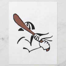 Baseball-Spieler Flyerdesign