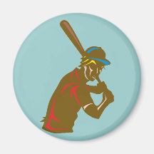 Baseball Spieler player Magnete