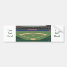Baseball-Stadion: Modell 3D: Autosticker