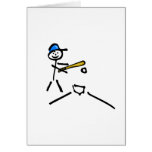 Baseball-Strichmännchen Karten