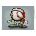 Baseball-Weihnachten Grußkarte