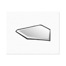 Baseball-Zuhause-Platte Leinwanddrucke