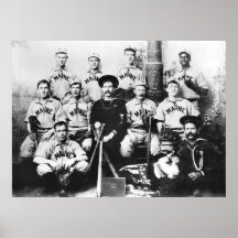 Baseballteam USSs Maine, 1898 Plakatdruck